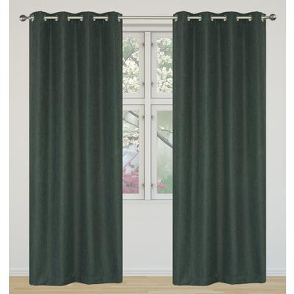 Light Reducing; Insulating 2-Piece Eclipse Grommet Curtain Panel Set 52&#148;x95&#148;; Grey