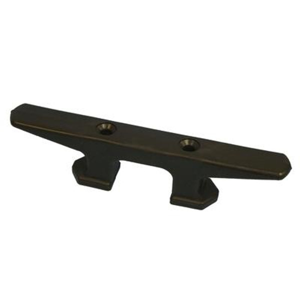HDPE Open Base Dock Cleat; 10 Inch; Black