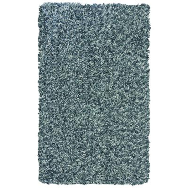 Teal Popcorn Shag Area Rug 4 Feet x 6 Feet