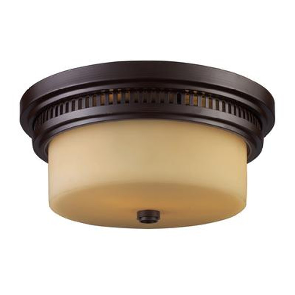 Chadwick 2-Light Flush Mount In Oiled Bronze