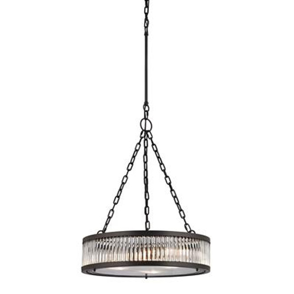 Linden Collection 3 Light Pendant In Oil Rubbed Bronze