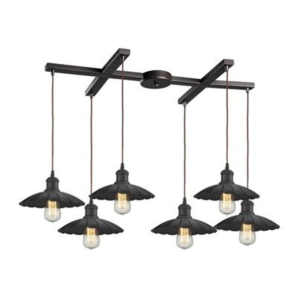 Corrine 6 Light Pendant In Oil Rubbed Bronze