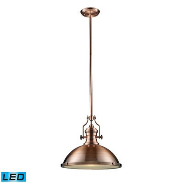 Chadwick 1-Light Pendant In Antique Copper - LED