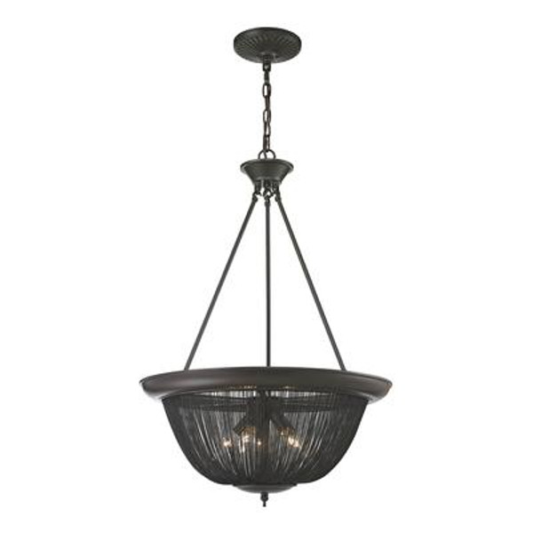 Pesaro 5 Light Pendant In Oil Rubbed Bronze