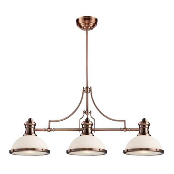 Chadwick 3-Light Island Light In Antique Copper