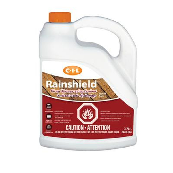 CIL Rainshield Waterproofing Clear Sealant Wood; 3.78 L