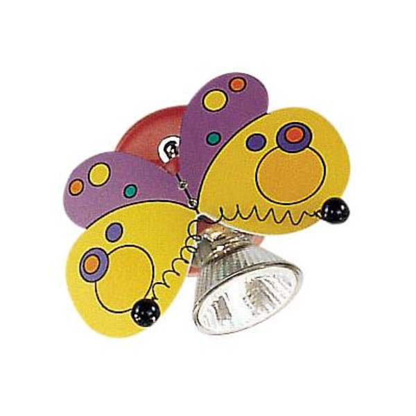 Harry Butterfly Wall Light 1l; Multi-Colored Finish