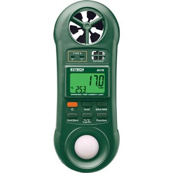 Hygro-Thermo-Anemometer-Light Meter