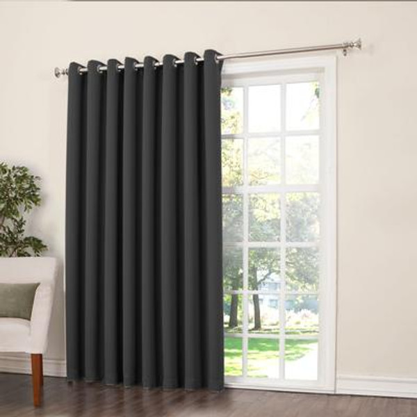 Griffin Grommet Room Darkening 100 Inch X 84 Inch Black Panel