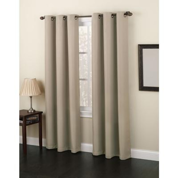 Monterey Grommet 48 Inch  X 84 Inch  Taupe Panel