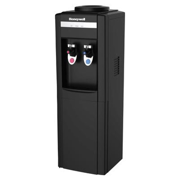 Honeywell HWB1052B 39-Inch Freestanding Water Cooler Dispenser; Hot And Cold Temperatures; Black