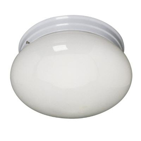 Ceiling Fixture With White Glass