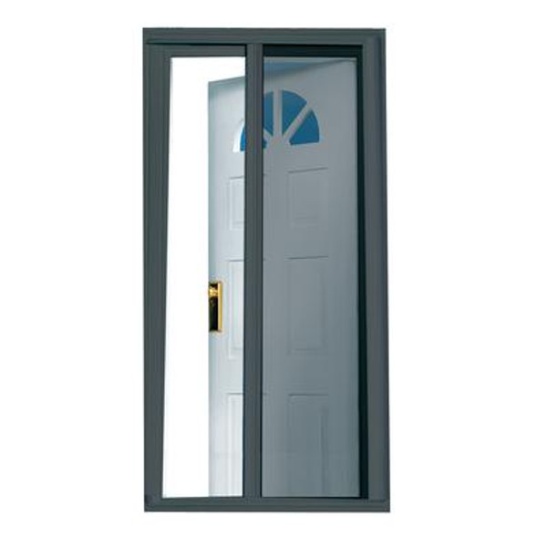 SeasonGuard Charcoal 81.5 Inch Retractable Screen Door Fits Standard Doors 79 Inch to 80.5 Inch
