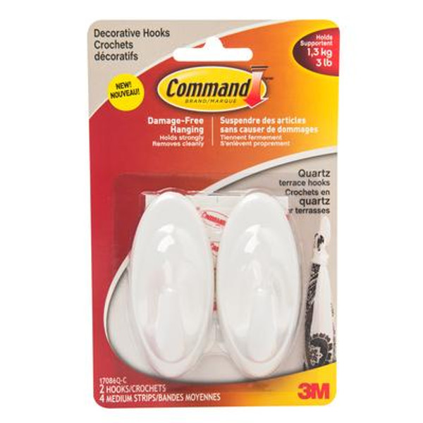 Command Medium Quartz Terrace Hook