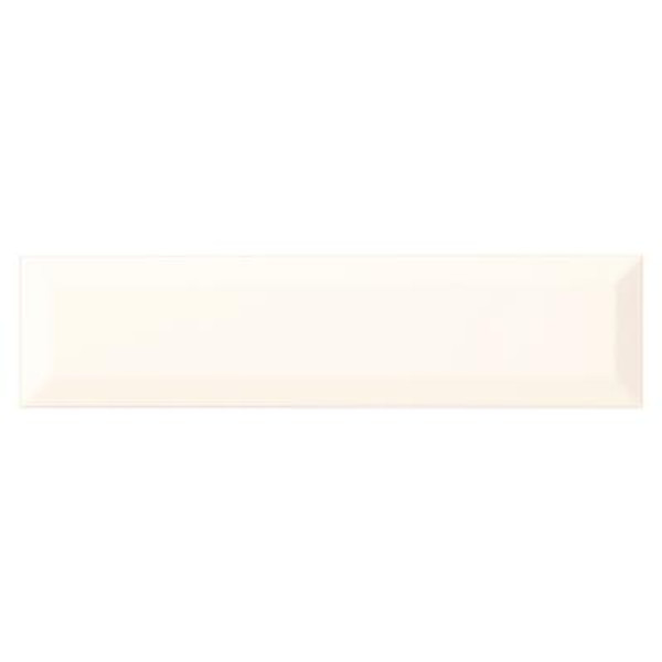 Finesse Bright White 3 Inch x 12 Inch Glazed Ceramic Bevel Wall Tile (12 sq. Feet / Case)