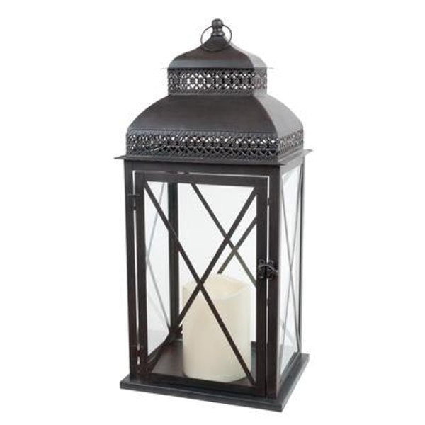 Indoor/Outdoor Lantern With Flameless Candle (Provence Collection)