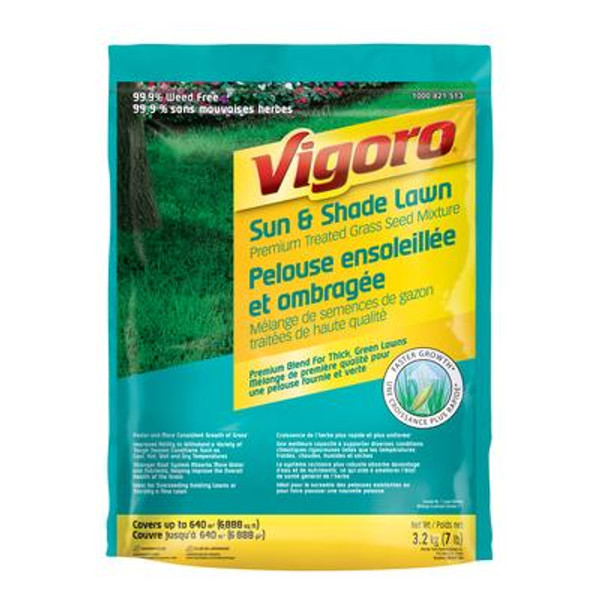 Vigoro Premium Treated Sun & Shade Grass Seed Mix