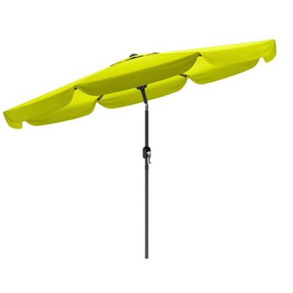 Tilting Patio Umbrella In Lime Green