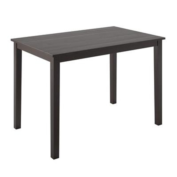 Dining Collection Dark Cocoa Stained 28 Inch X 44 Inch Dining Table