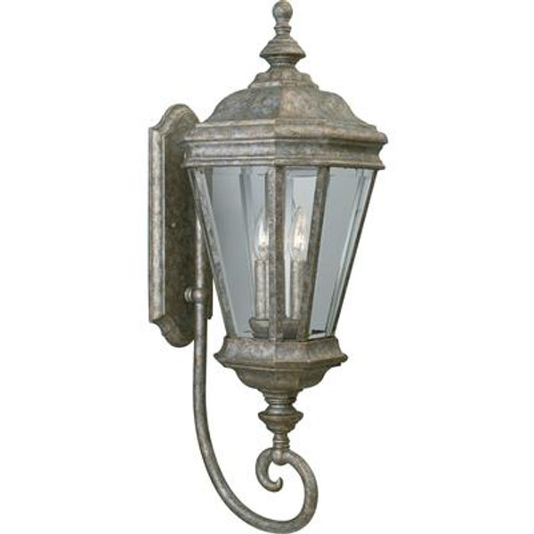 Crawford Collection Golden Baroque 3-light Wall Lantern