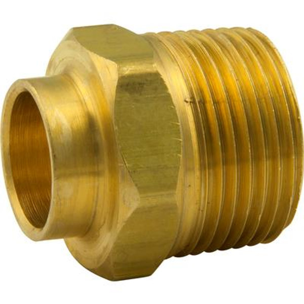 Bar Stock Adapter 1/2 Inch Nominal Sweat X 3/4 Inch Male Iron Pipe Thread