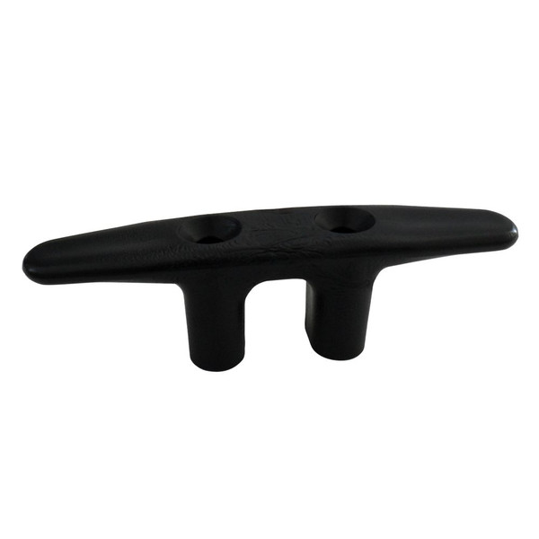 HDPE Open Base Dock Cleat, 4 Inch, Black