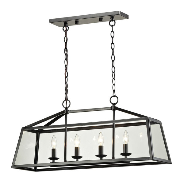 Alanna Collection 4 Light Pendant In Oil Rubbed Bronze