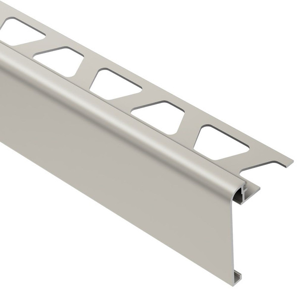 Rondec-Step Edging Profile For Countertops And Stairs, 3/8 In. Satin Nickel Anodized Aluminum