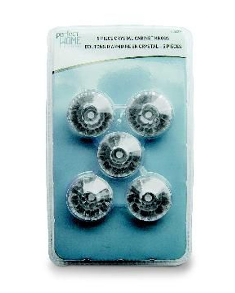 Crystal Knob 5 Pack Satin Nickel  - 1 - 1/4 Inch