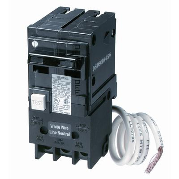 20A 2 Pole 120/240V Siemens Type Q GFCI Breaker