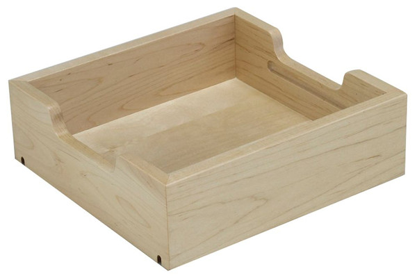 FindIT Wood Half Tray Organizer - 10.1875 Inches x 9.625 Inches x 3.2188 Inches