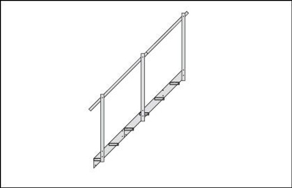 Aluminum Dock Stairs Extension  2 Steps