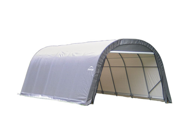 RoundTop Garage Storage  Grey  Shelter - 12 Feet x 24 Feet x 8 Feet