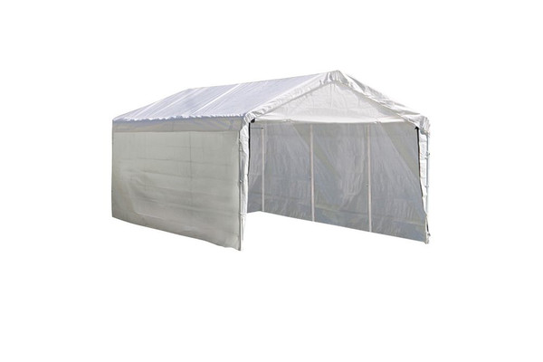 Super Max 12 x 26 White Canopy Enclosure Kit, Fits 2 Inch Frame