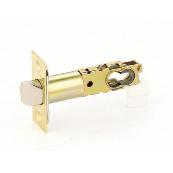 TRIPLE-OPTION<sup>©</sup> LATCH FOR F51 KNOB (5 In. OR 2 3/4 In. BACKSET), BRIGHT BRASS