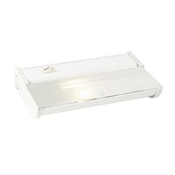 White Undercabinet Light with Frosted Tempered UV Shield