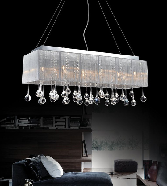 48 Inch Pendant Fixture With A Silver Shade