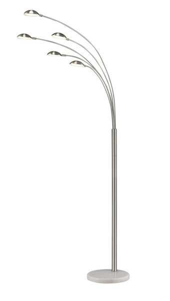 Brushed Steel LED Arc Lamp