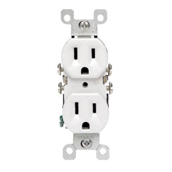 Co/alr Duplex Outlet - White