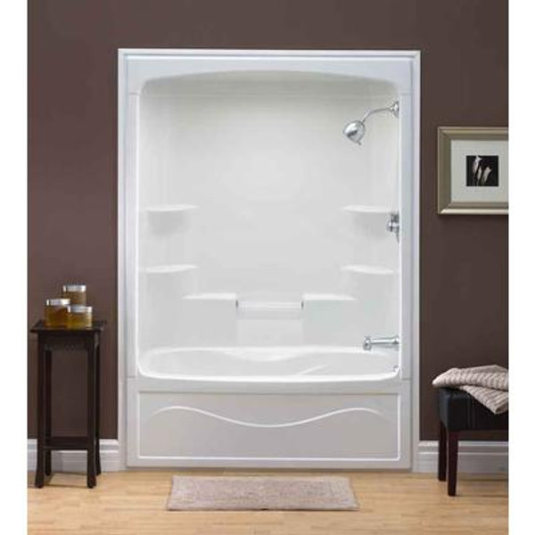 Liberty 60 Inch 1-piece Acrylic Tub and Shower- Right Hand