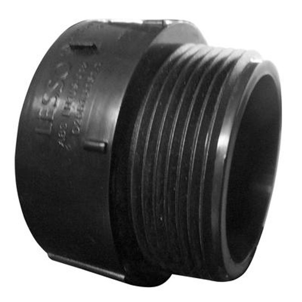 4 In. ABS Male Adapter Hub x MIPT