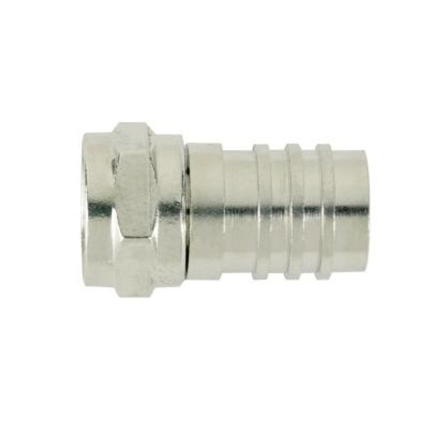 Crimp-On Plug F-Series RG-59 Cable Coaxial Connector 10-Pack