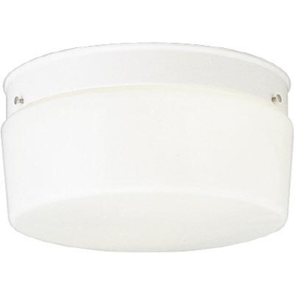 Swirled Glass Collection White Two-Light Close-to-Ceiling