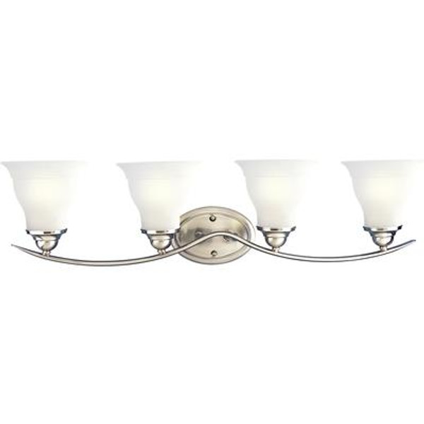 Trinity Collection Brushed Nickel 4-light Wall Bracket