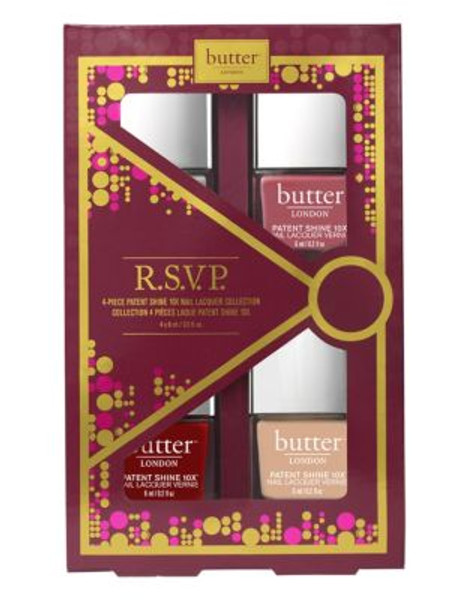 Butter London Four-Piece Patent Shine Nail Polishes - ASSORTED