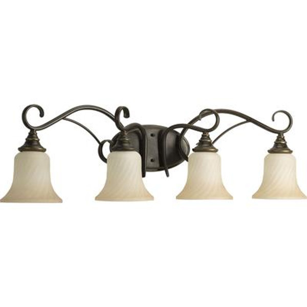 Kensington Collection Forged Bronze 4-light Vanity Fixture