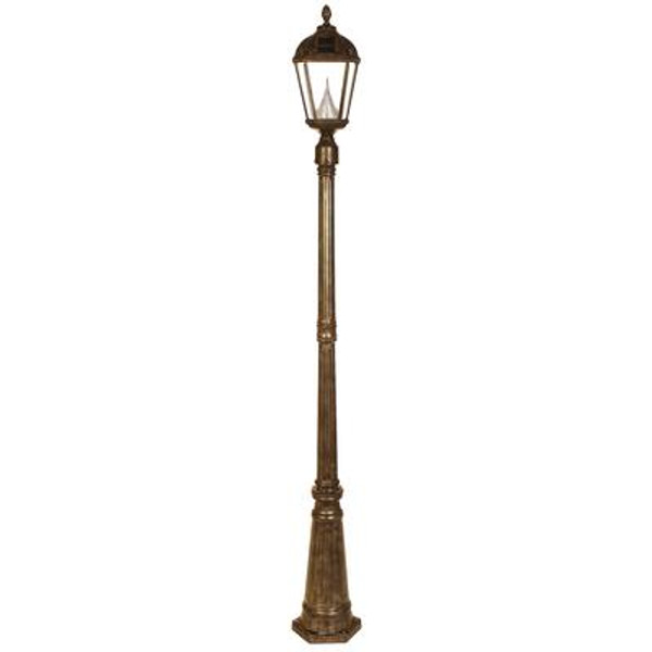 Royal Weathered Bronze Outdoor Solar Lamp Post