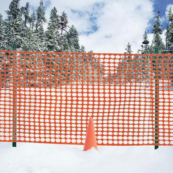 Snow Fence 48 inches x 50 Feet - Orange