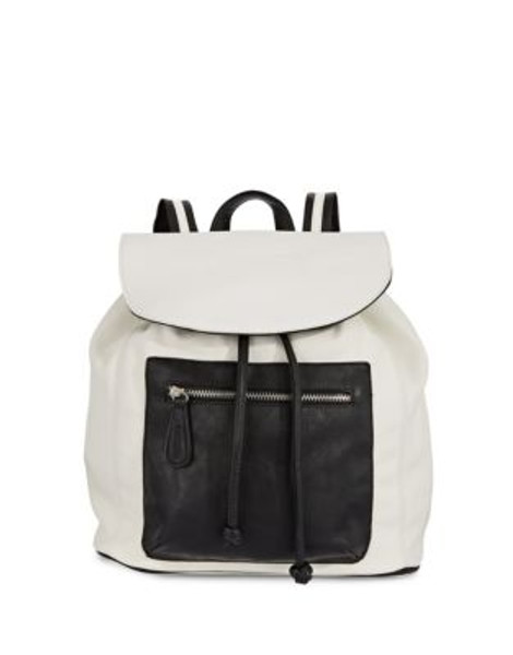 Kensie Colourblock Drawcord Backpack - WHITE MULTI