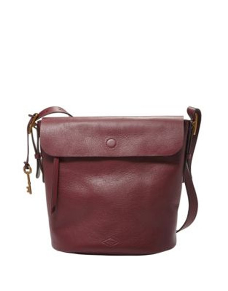 Fossil Haven Flap Bucket Bag - RED